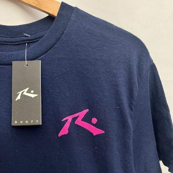 Rusty Mount Rusty Short Sleeve Tee Navy - Picture 5 of 7